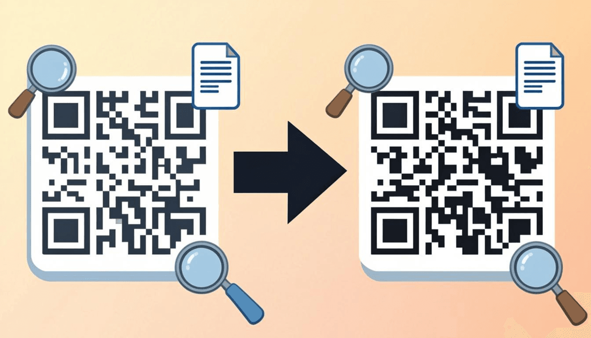 QR code enhancer — blurry to sharp transformation with 4K upscaling