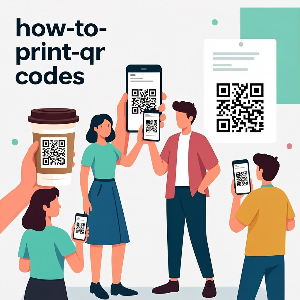 how to print qr codes — practical use case example