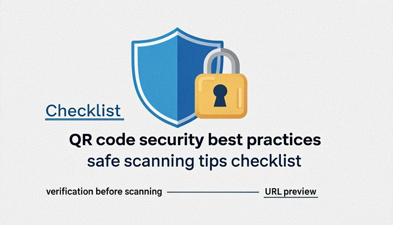 QR code security best practices — safe scanning tips and verification