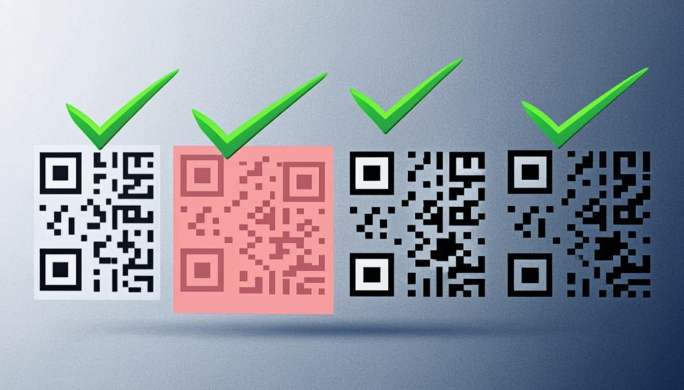 QR code error correction levels comparison showing data recovery capability