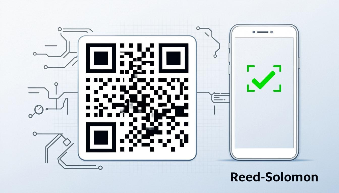 QR code error correction — damaged QR code still scanning successfully with data recovery