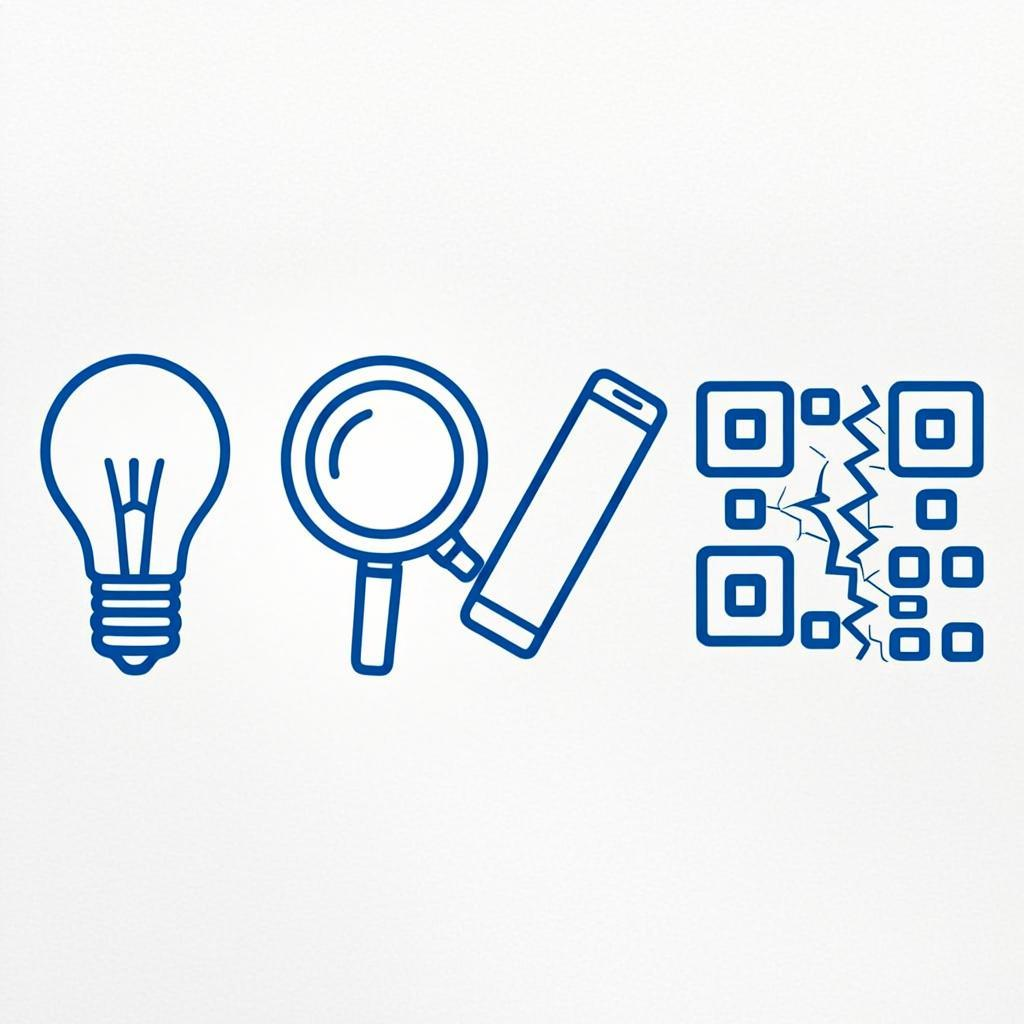 Common QR code scanning problems — small size, low contrast, glare, damage, and how to fix each one