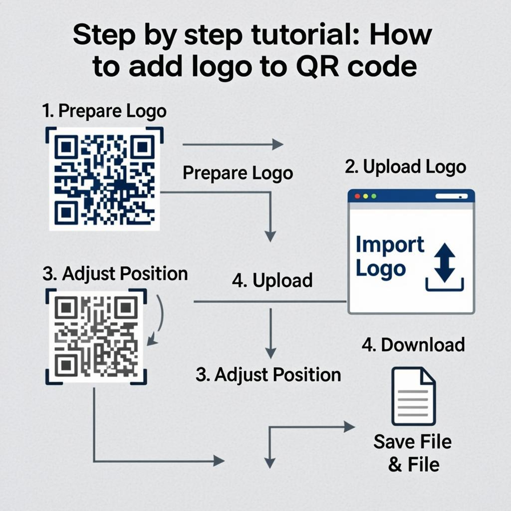 qr code with logo — step by step tutorial guide