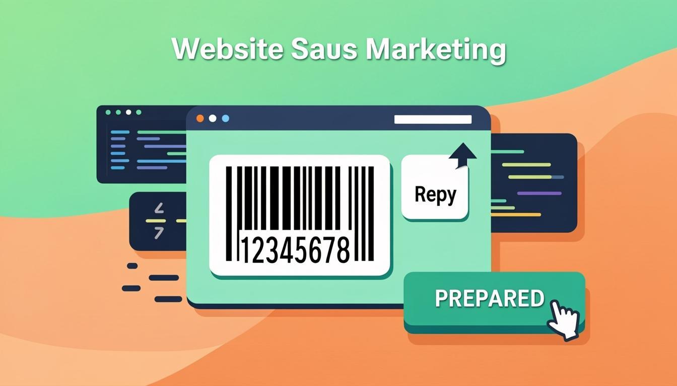 Barcode embed widget HTML snippet pasted into a website to display EAN-13, UPC-A, Code 128 barcodes live