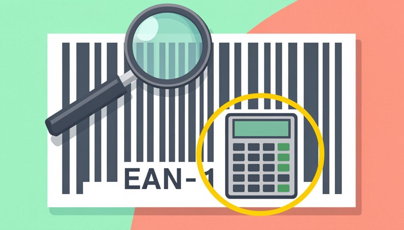 Free barcode check digit calculator computing the mod-10 check digit of an EAN-13 barcode — instant online GTIN, EAN, UPC, ISBN, ISSN, SSCC calculator